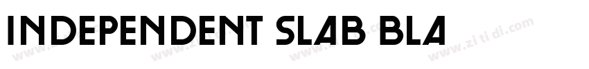 Independent Slab Bla字体转换